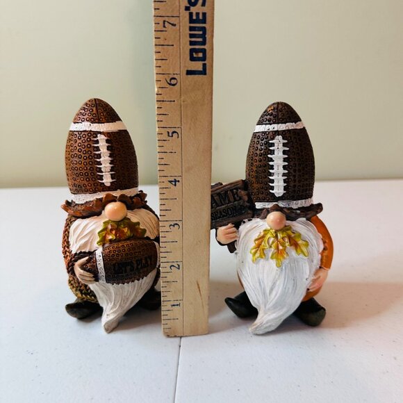 Football-Themed Gnome Decor Set of 2 For Game Days Sports Football Tiered Tray - Picture 2 of 8